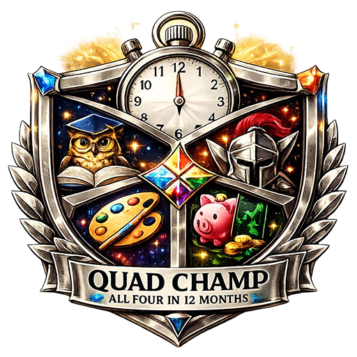 Quad Champ badge